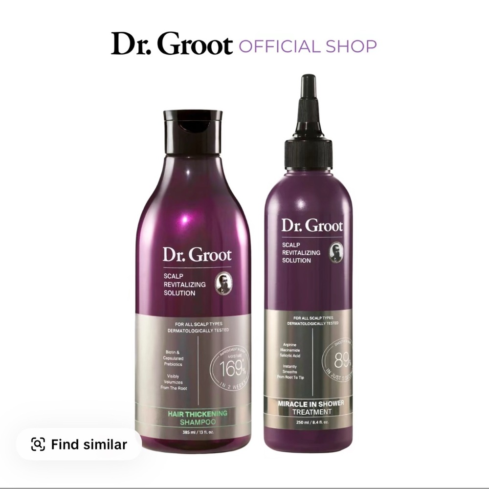 Hair Thickening Shampoo and Treatment Set - Purple